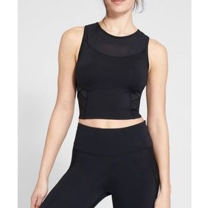Athleta Crop Mesh Stealth Tank Tall Large